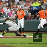 All about Baltimore Orioles vs San Francisco Giants Match Player Stats